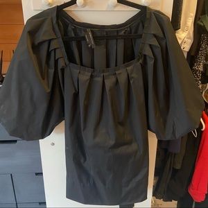 Zara Puff Sleeve Tied Top